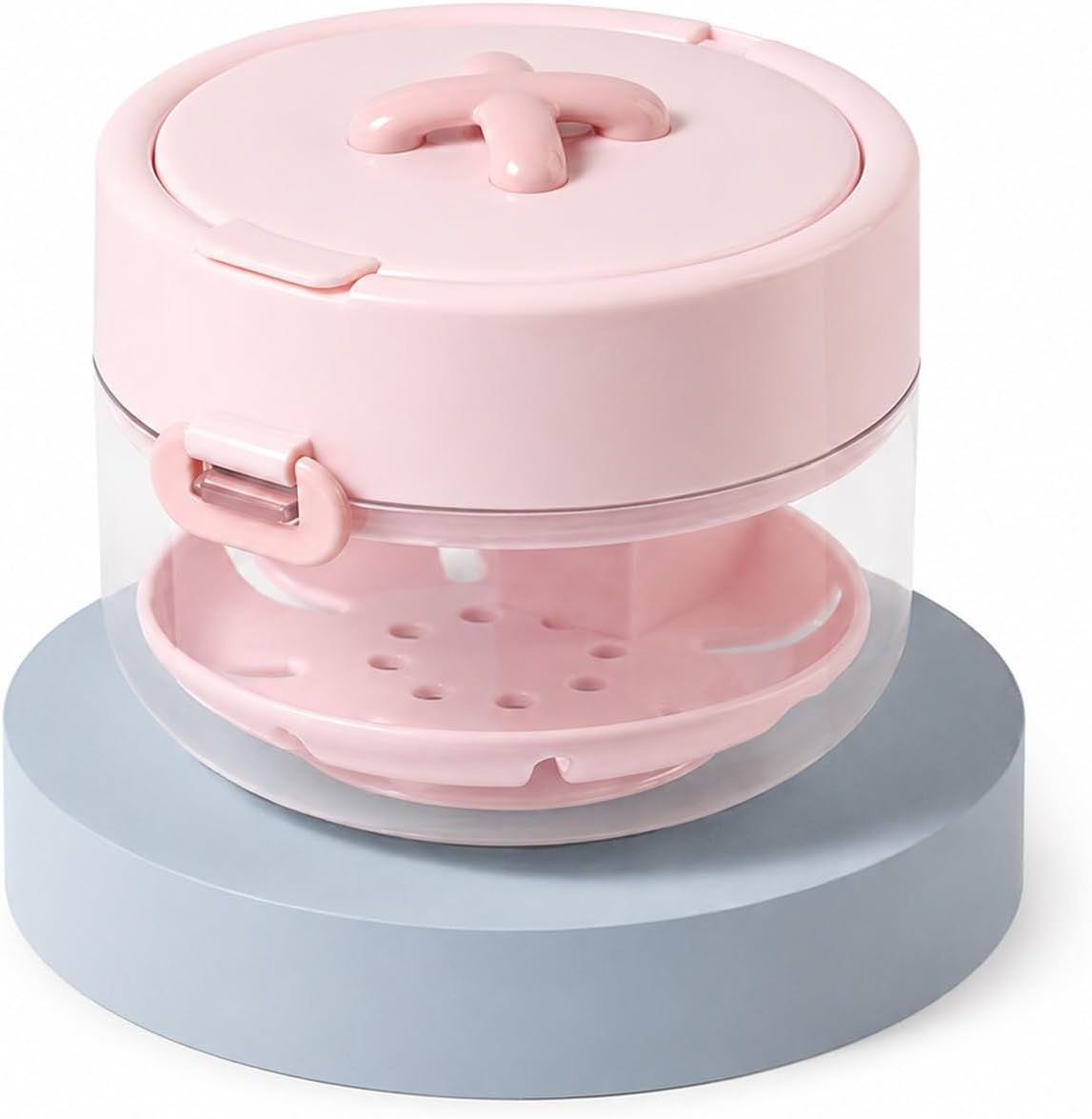 🦷 Retainer Cleaner Case Box – Storage Soak Container with Drain Tray, Built-in Mirror & Brush for Travel Cleaning ✨
