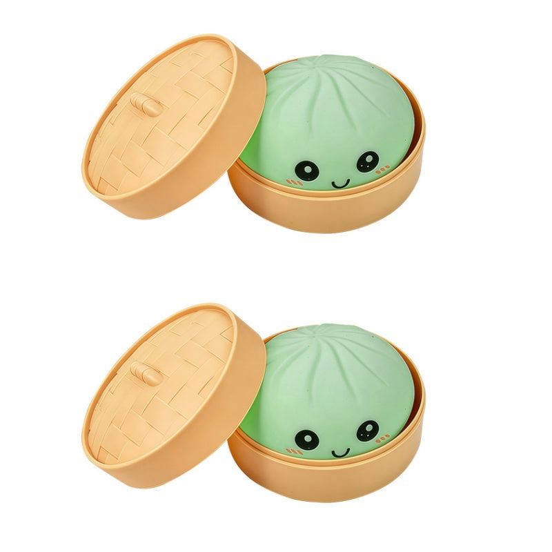 Cute Dumpling Sensory Toy - Stress Relief Squeeze Toy for Kids & Adults