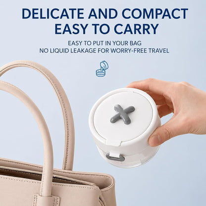 🦷 Retainer Cleaner Case Box – Storage Soak Container with Drain Tray, Built-in Mirror & Brush for Travel Cleaning ✨