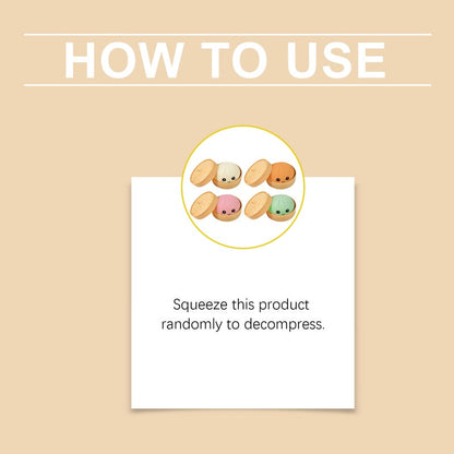 Cute Dumpling Sensory Toy - Stress Relief Squeeze Toy for Kids & Adults