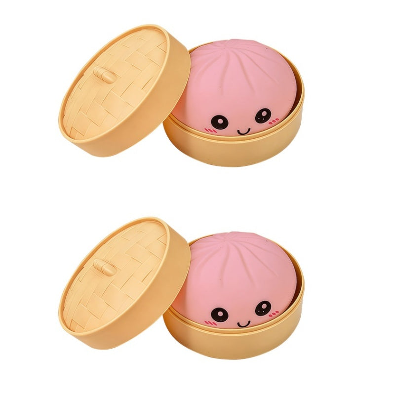 Cute Dumpling Sensory Toy - Stress Relief Squeeze Toy for Kids & Adults