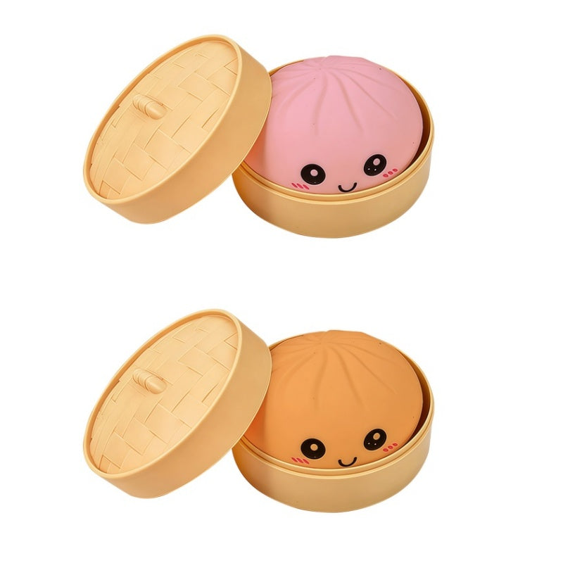 Cute Dumpling Sensory Toy - Stress Relief Squeeze Toy for Kids & Adults