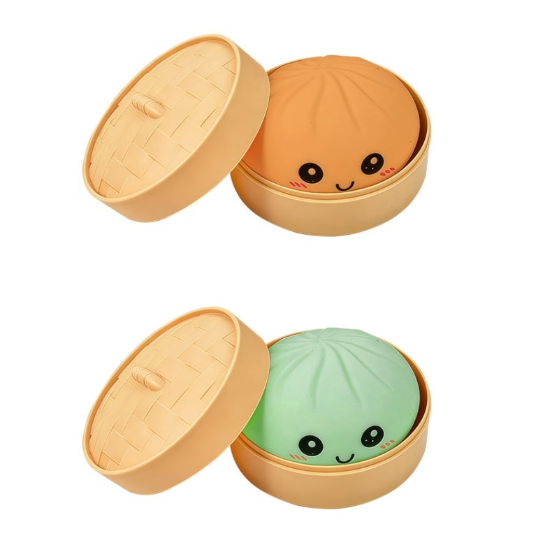 Cute Dumpling Sensory Toy - Stress Relief Squeeze Toy for Kids & Adults