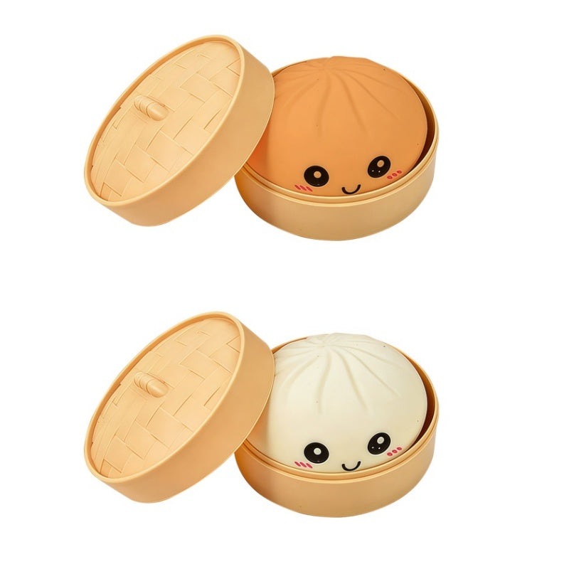 Cute Dumpling Sensory Toy - Stress Relief Squeeze Toy for Kids & Adults